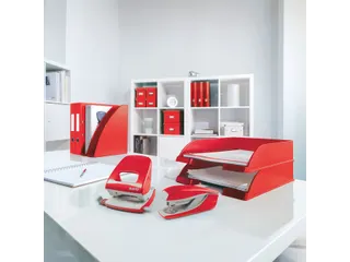 Ringband Leitz WOW A4 maxi 2-rings D-mechaniek 25mm rood - 5