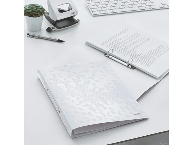 Ringband Leitz WOW A4 2-rings O-mech 25mm PP wit