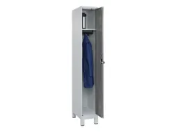 locker,HxBxD 1950x300x500mm,1vak,vak B 300mm,draaigrendel,voeten
