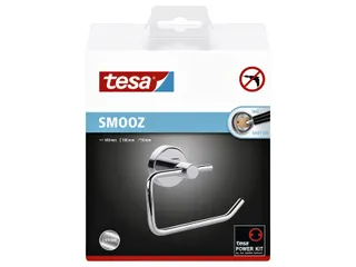 Toiletrolhouder tesa Smooz hoogglans verchroomd metaal zelfklevend - 2