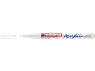 Acrylmarker edding e-5300 fijn verkeerswit - 1