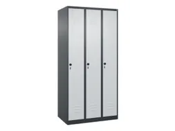 locker,HxBxD 1850x900x500mm,3vak,vak B 300mm,draaigrendel
