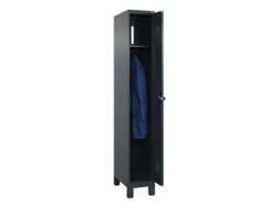 locker,HxBxD 1950x300x500mm,1vak,vak B 300mm,draaigrendel,voeten