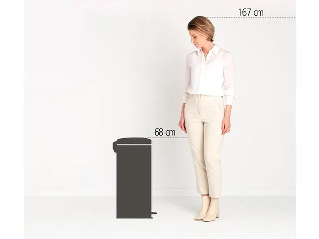 Pedaalemmer newIcon 30 Liter Grijs