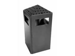 combi-asbak,HxBxD 919x396x425mm,afvalbak inhoud 75l,romp staal grafiet