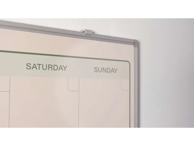 Weekplanner Elegance Engels softline profiel 8mm 90x120cm aluframe