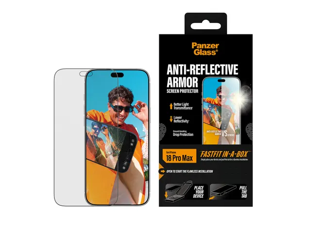 PanzerGlass Anti-reflective Armor Screen Protector iPhone 18 Pro Ma