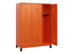 schoollocker,HxBxD 1630x1200x500mm,3vak,vak B 400mm,cil.-slot,voeten