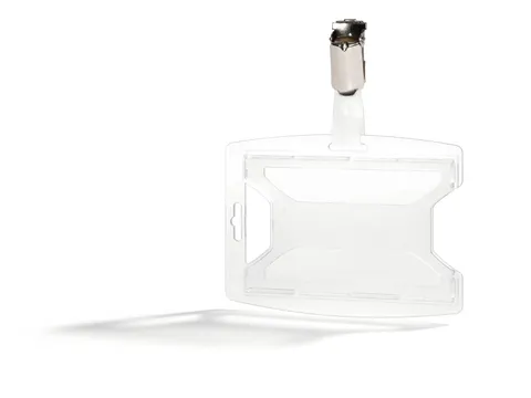 Kaarthouder reXycle Met Klem Voor 1 Kaart Transparant 25 Stuks