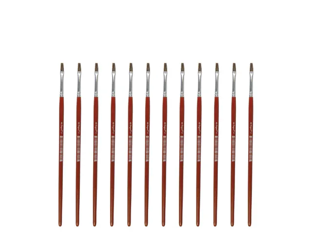 Penseel Kangaro Serie 121 plat Nr. 0 geitenhaar doos 12 stuks