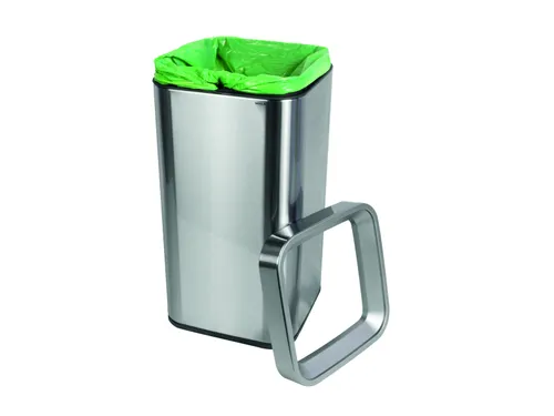 Afvalbak MAULprime 25 Liter Zilver RVS