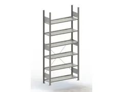 Inhaakstelling Aanslagrand Basisveld 2200x1000x300mm 6legborden