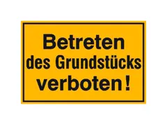 verbodsbord,Betreden van het terrein verboden!,aluminium gemerkt