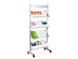 Folderrek Voor 12x Din A4 4 Acrylglas Houders 1600x710x350 - 1