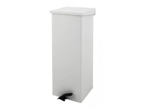 Vuurbestendige Pedaalemmer Carro-Kick 65 Liter Wit