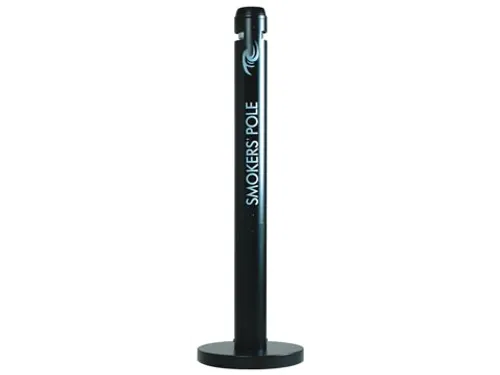 Rubbermaid peukenzuil Smokers' Pole 10,2x107,9cm zwart