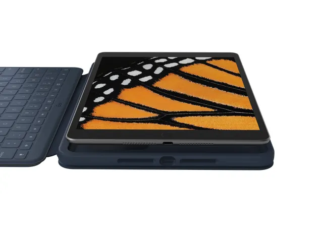 Rugged Combo 3 Toetsenbord/hoes iPad (7th, 8th) Azerty FR blauw