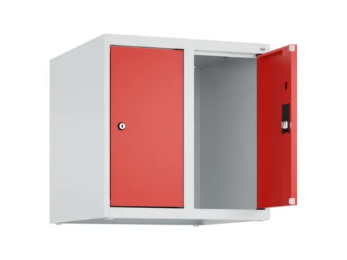 opzetkast,v. locker,2vak.,vak B 250mm,HxBxD 500x500x500mm,vleugeldeur