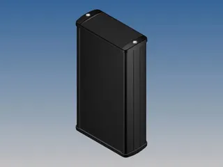 Aluminium Behuizing - Zwart - 160x85.8x36.9mm - 1