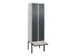 locker voor scheiding van kleding,HxBxD 2120x600x815mm,2vak