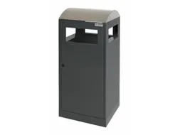 afvalbak,HxBxD 815x350x350mm,afvalbak inhoud 40l,romp staal RAL7016