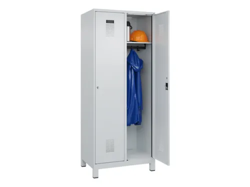 locker,HxBxD 1950x800x500mm,2vak,vak B 400mm,cil.-slot,voeten