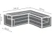 Buitenhoes Voor L-Vormige Loungeset - 250X250X70CM