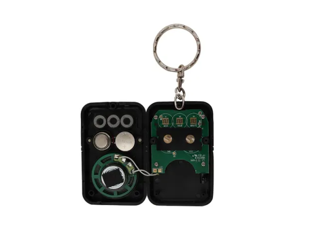 Sleutelhanger tijd Senseworks Nederlandssprekende reiswekker 6x4x1.5cm