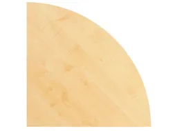 koppelelement voor bureau,90 °,BxD 800x800mm,blad esdoorn,rond