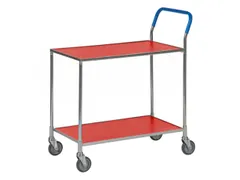 tafelwagen,draagverm. 150kg,2xstaalplaat,laadvl. LxB 760x430mm