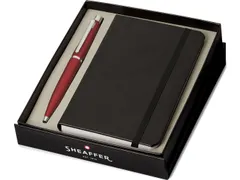 Balpen giftset Sheaffer VFM 9403 Excessive red chrome plated met credi