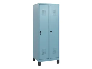 schoollocker,HxBxD 1630x600x500mm,2vak,vak B 300mm,draaigrendel,voeten - 2