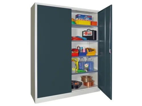 grootvolumekast met openslaande deuren,RAL7035,front RAL7016
