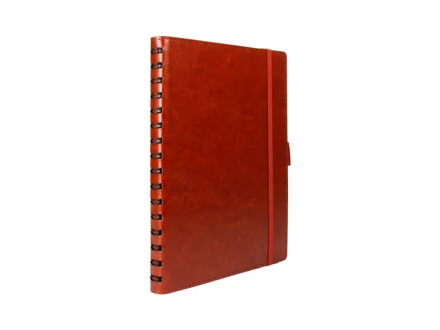 Notitieboek Multo Hannibal A5 roomwit papier 55 vel 120 grams cognac k