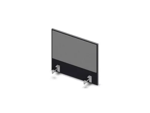 opzetpaneel bureau aanbouw aan de zijkant CC-zwart BN8078-grijs 600mm