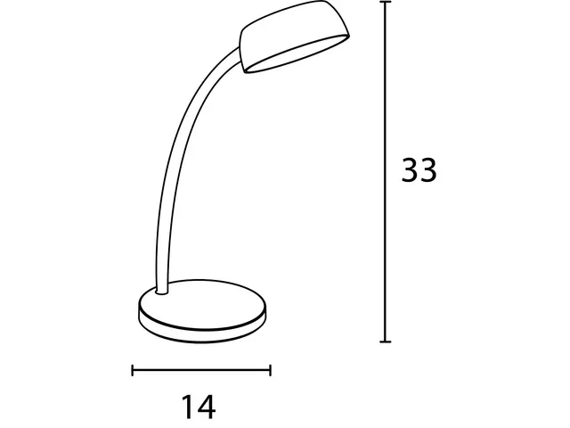 Lampe de bureau LED Unilux Tamy rose clair