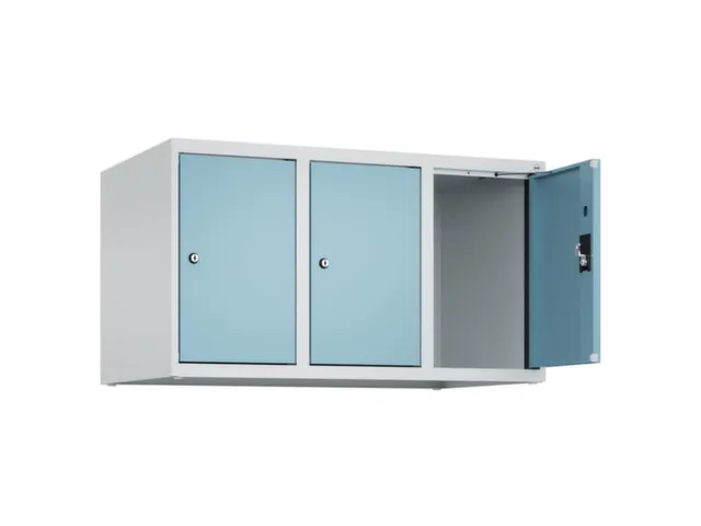 opzetkast,v. locker,3vak.,vak B 300mm,HxBxD 500x900x500mm,cilinderslot