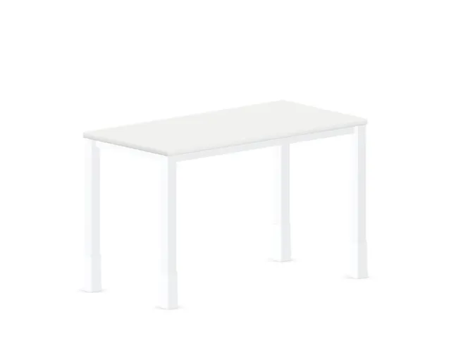 In hoogte verstelbaar bureau,HxBxD 720-840x1200x600mm,Bl-wit