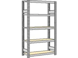 magazijnstelling,grondveld,HxBxD 2000x1341x326mm,vakl. 250kg