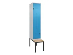 Z-garderobekast,HxBxD 2120x400x815mm,2vak,vak B 400mm,draaigrendel