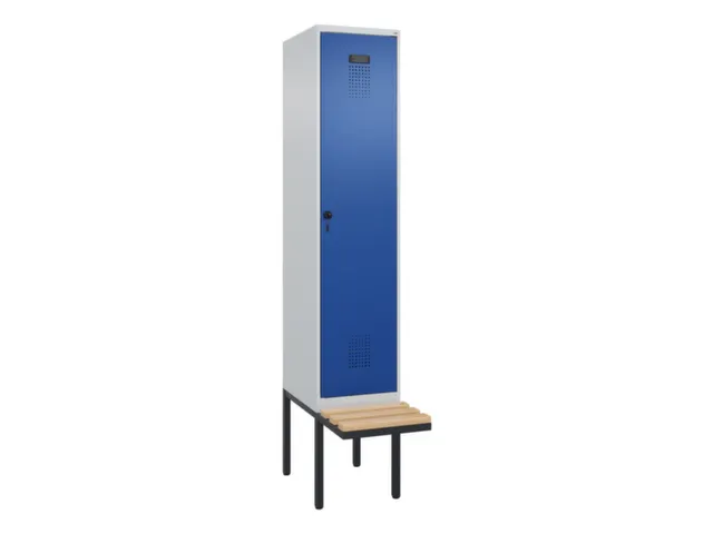 armoire vestiaire avec banc noir et blanc,HxlxP 2120x400x815mm