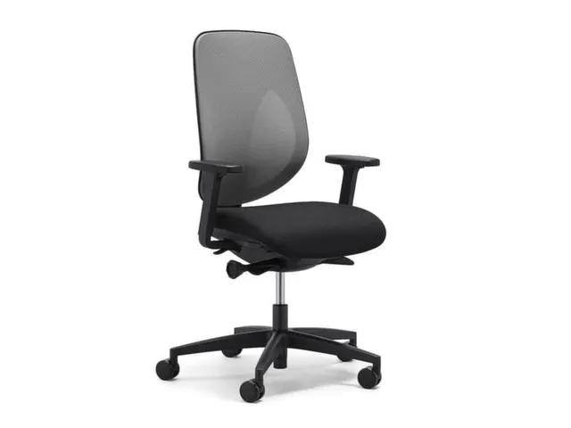 Giroflex Bureaustoel 353 met automatic-move mechanisme Net Grijs