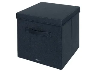 Leitz Stoffen opbergdoos met deksel Grijs 38x33x32,5cm 2 stuks - 2