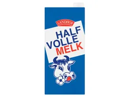 Melk Landhof halfvol houdbaar pak 1 liter