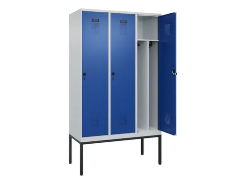 locker voor scheiding van kleding,HxBxD 2120x1200x500mm,3vak
