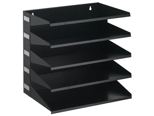 Sorteerrek 5 Vakken Zwart