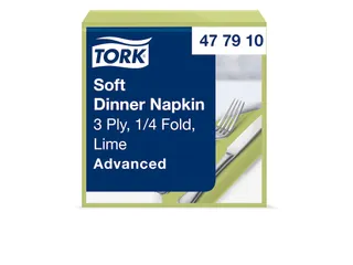 Tork 477611 Soft Dinnerservet Advanced Champagne 39x39cm 1/8 vouw - 1