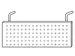 zichtscherm,v. bureau,HxB 350x1150mm,zilverkleurig