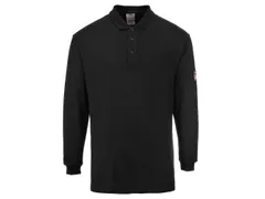 Polo à manches longues Portwest FR10, noir, taille S, la piece