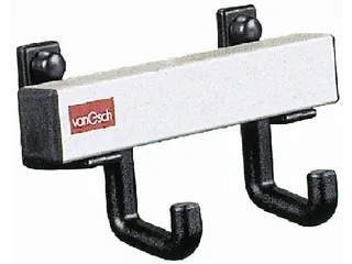 Wandkapstok L X D 200X 80Mm 2Haken Aluminium/zwart - 1